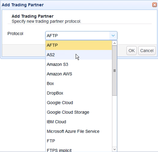 select as2 trading partner